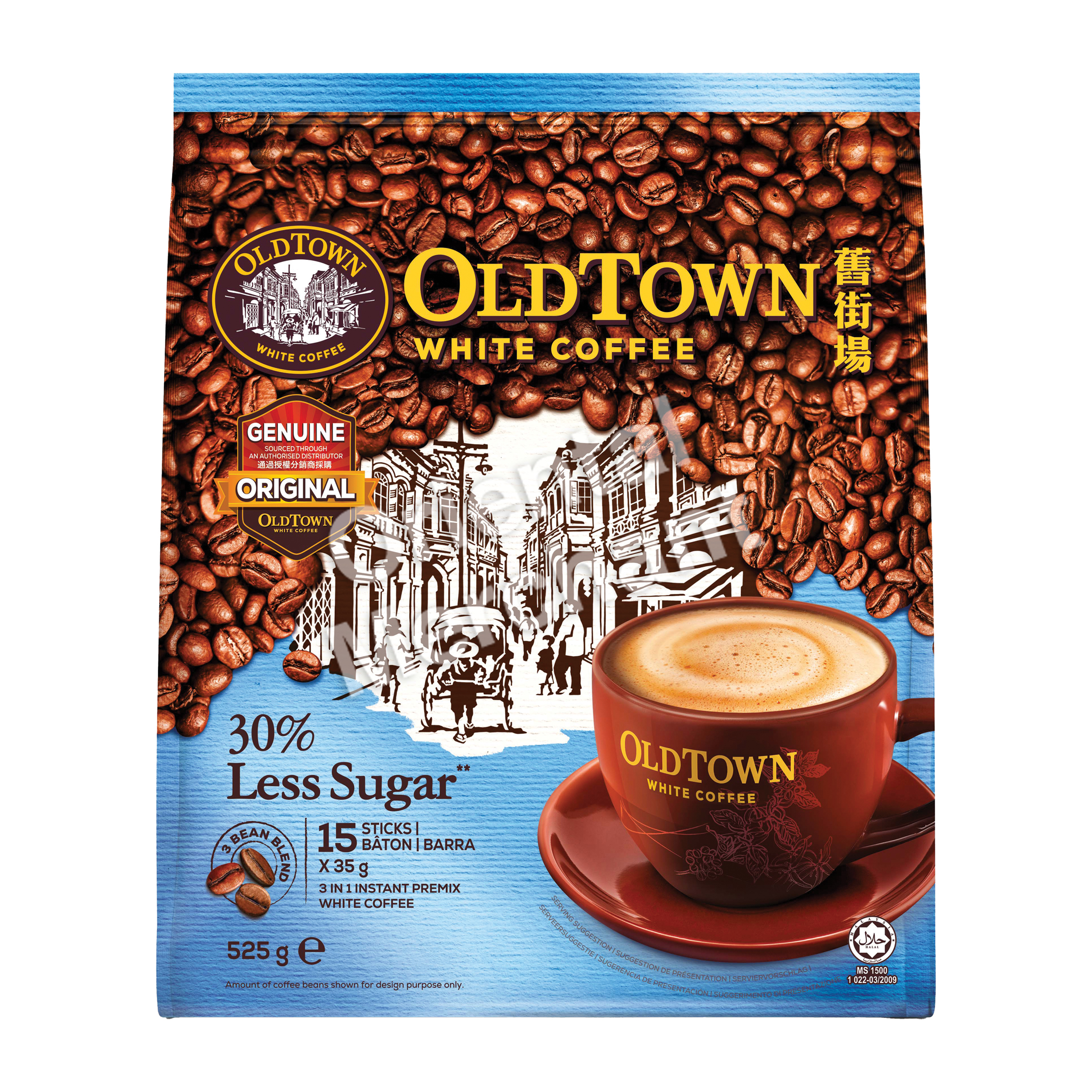 OldTown White Coffee 25 % Less Sugar 525g