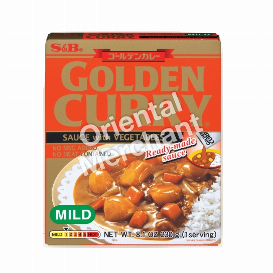 S&B Golden Curry Sauce With Vegetables Mild 230g