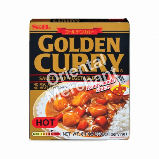 S&B Golden Curry Sauce With Vegetables Hot 230g