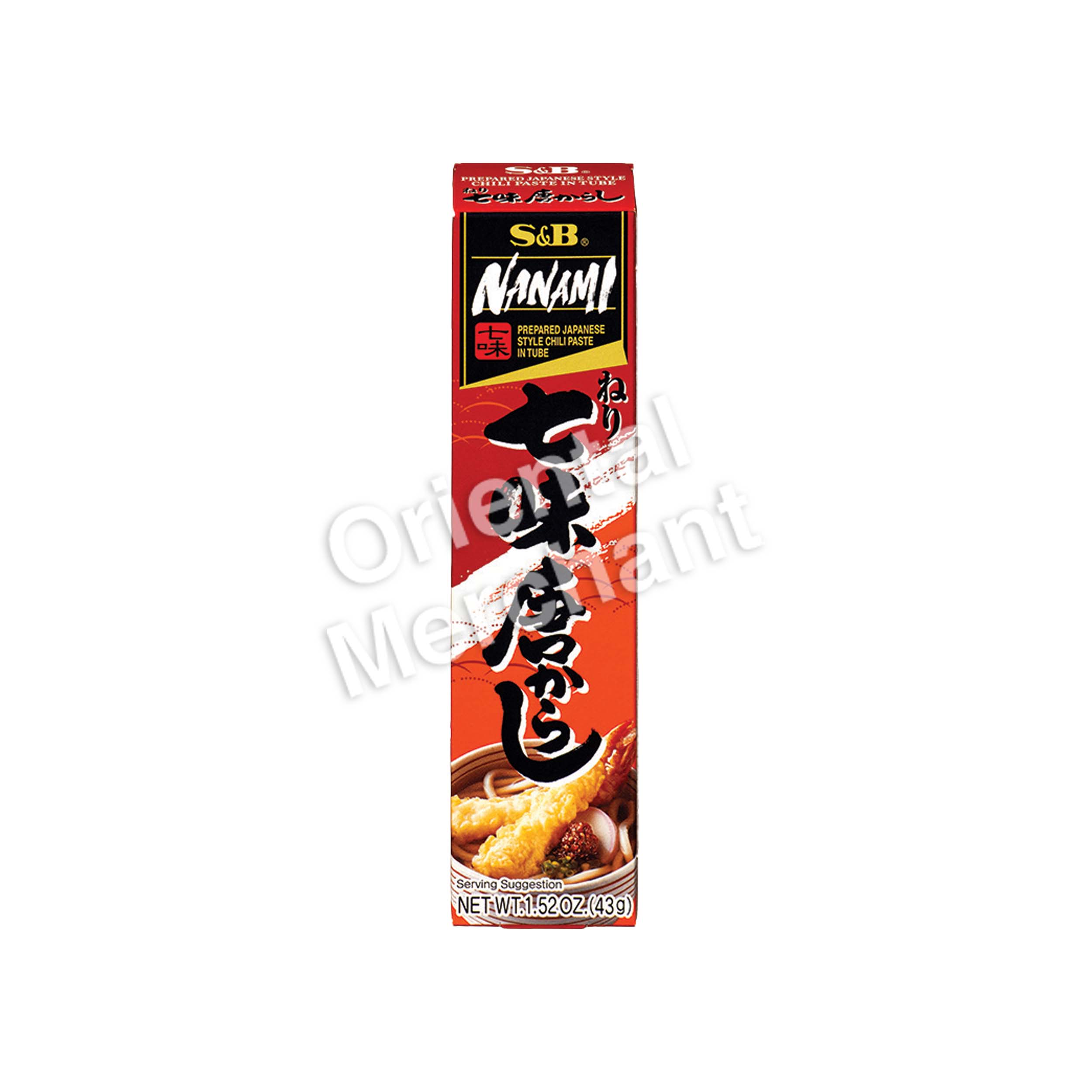 S&B Nanami Japanese Style Chili Paste 43g