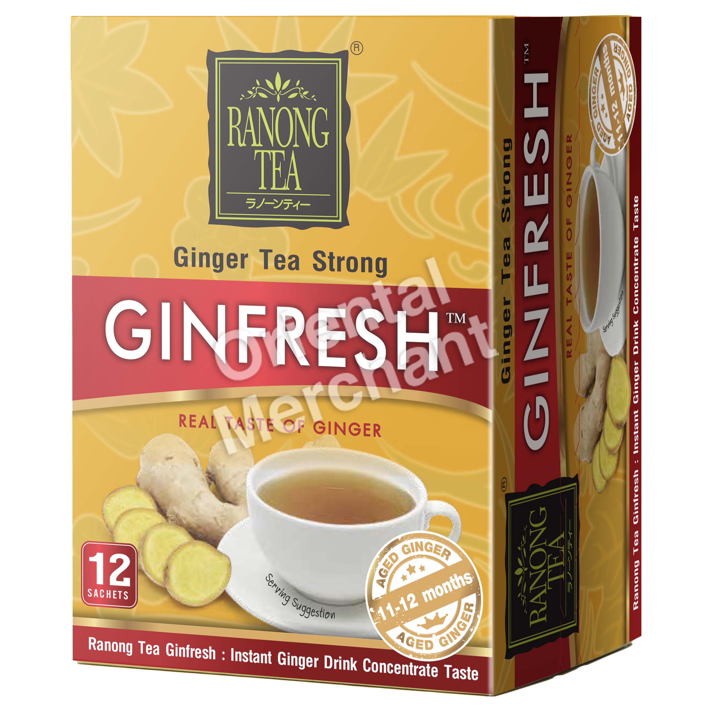 Ranong Tea Ginfresh Instant Drink Strong 180g